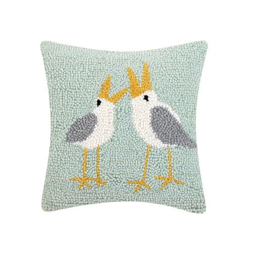 Seagulls Hooked Pillow