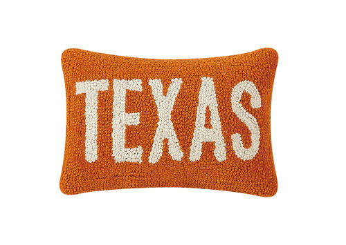 TEXAS ORANGE/WHITE Hook Pillow
