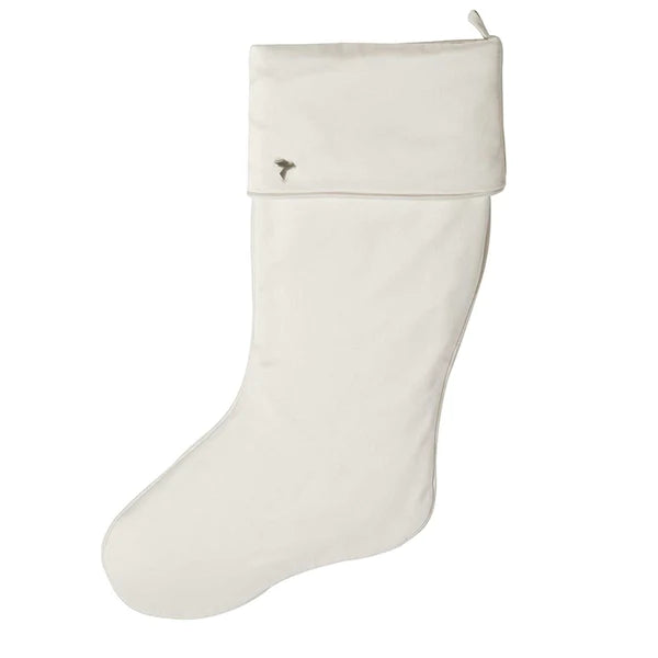 Fig & Dove Ivory Christmas Stocking with Cuff