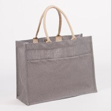 Jute Pocket Tote, Assorted Colors