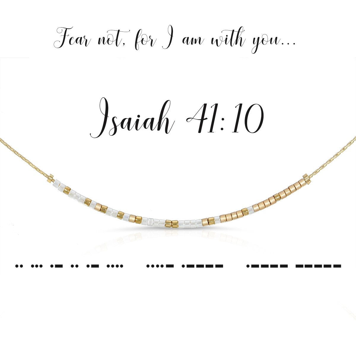 Peace Be With You Morse Code Necklace - Modern Faith Based Jewelry