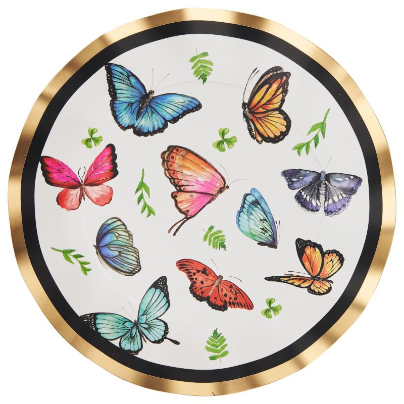 Butterfly Wavy Dinner Plate