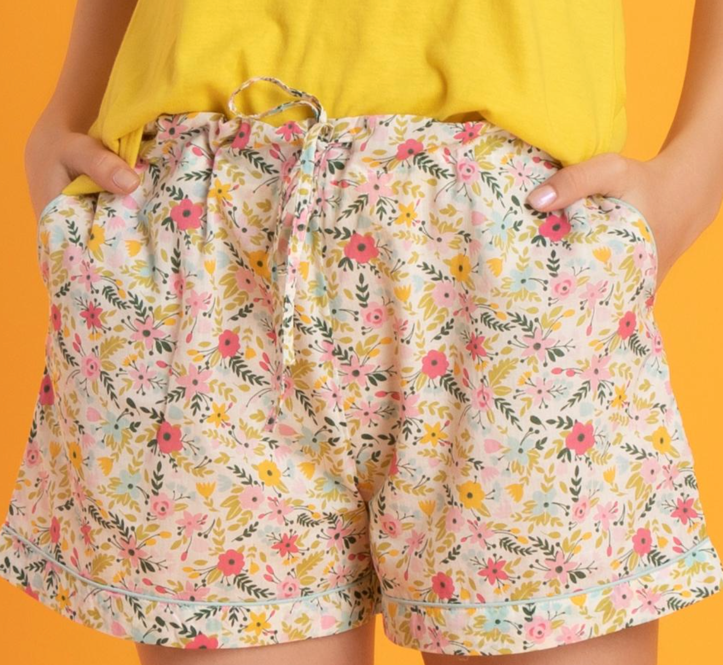 Women cotton clearance pajama shorts
