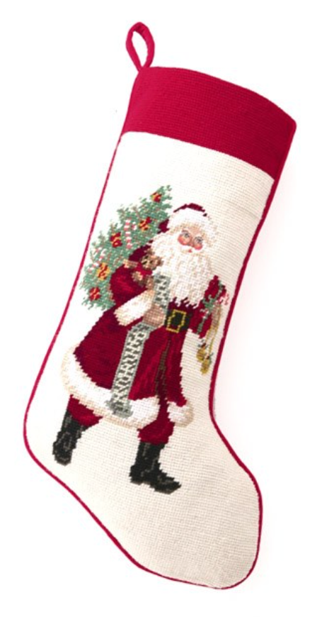 Needlepoint Stockings, Assorted Patterns