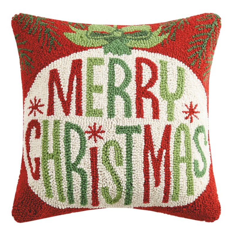 Christmas Hook Pillows 16" x 16", Assorted Patterns
