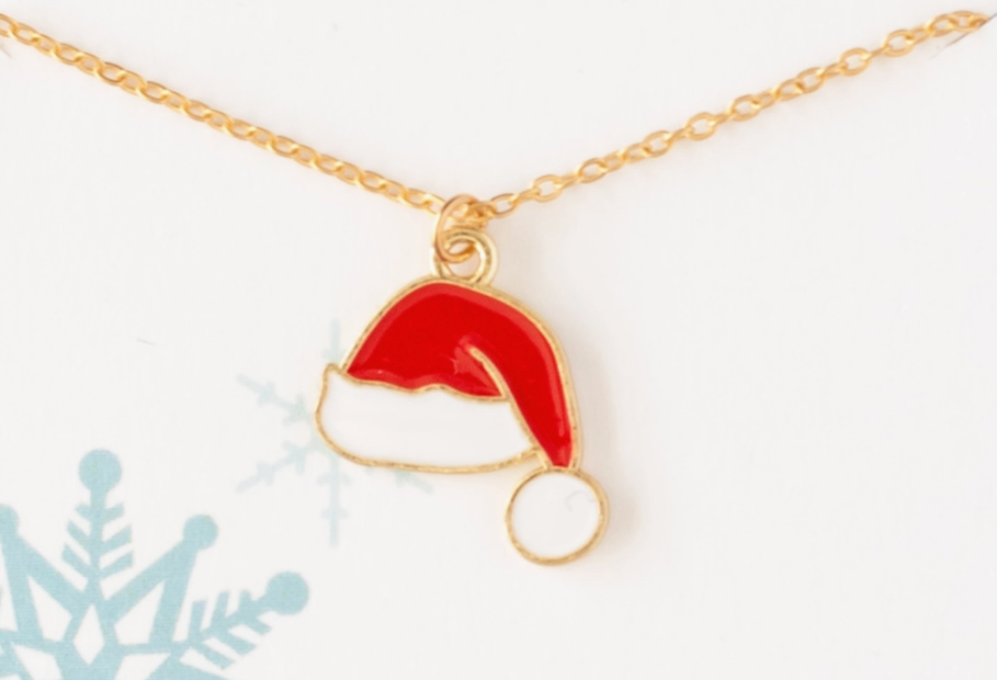 Santa Hat Necklace