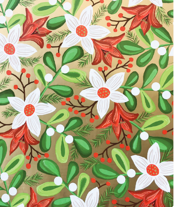 Jumbo Christmas Wrapping Paper Memory Lane Monograms