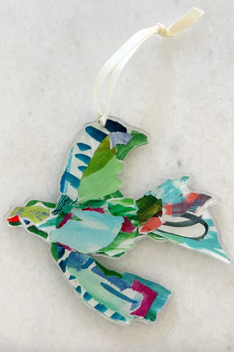 Bird in Flight Ornament, Assorted Colors