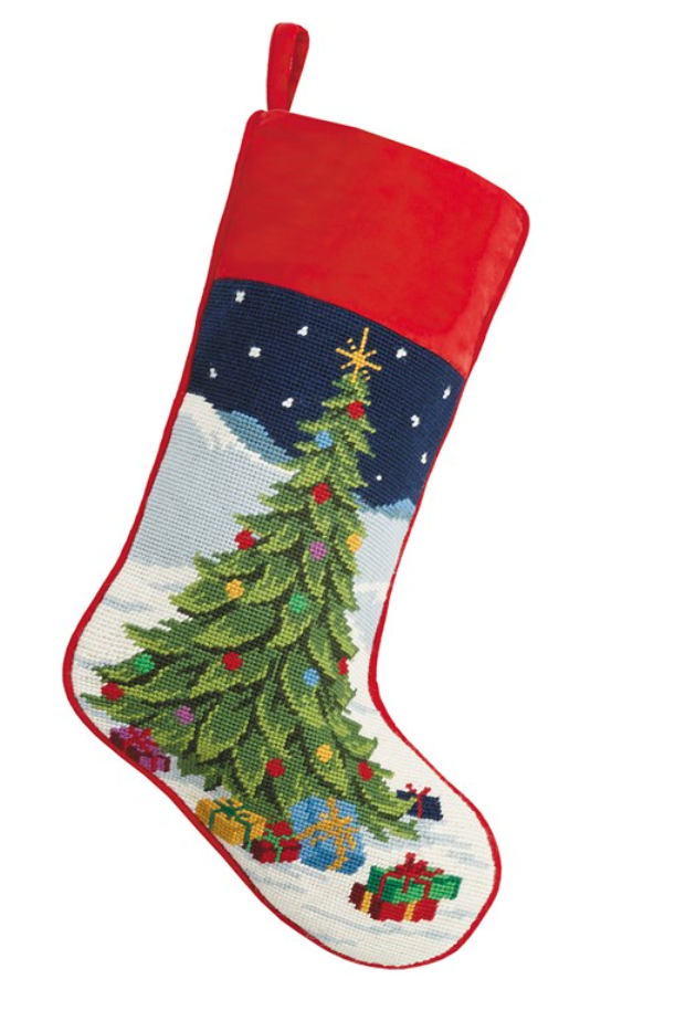 Needlepoint Stockings, Assorted Patterns