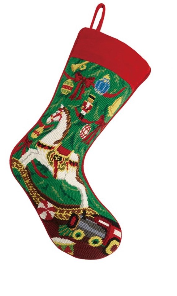 Needlepoint Stockings, Assorted Patterns