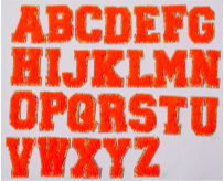 Alphabet Stickers - Neon Orange
