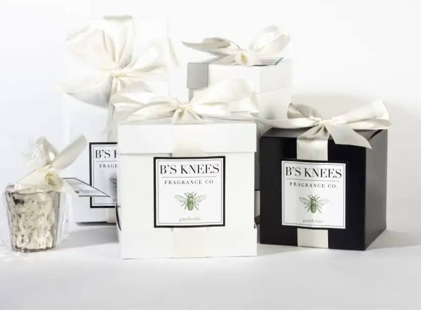 B's Knees Candles - 1 Wick/White Glass, Assorted Scents