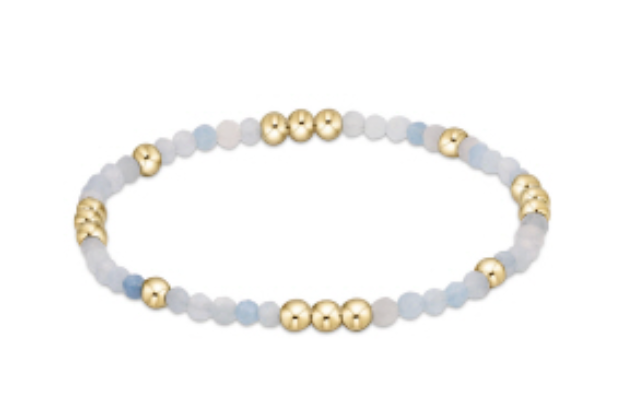 Worthy Pattern 4mm Bead Bracelets - Assorted Gemstones