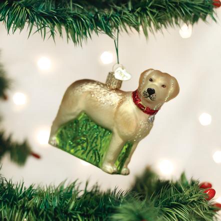 YELLOW LAB ORNAMENT