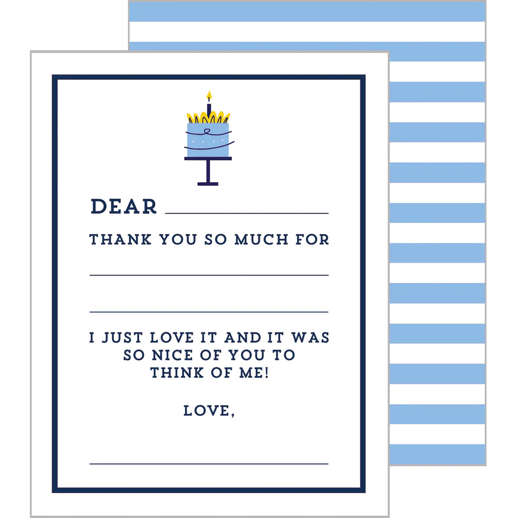 Fill in the Blank Flat Notecards - Birthday