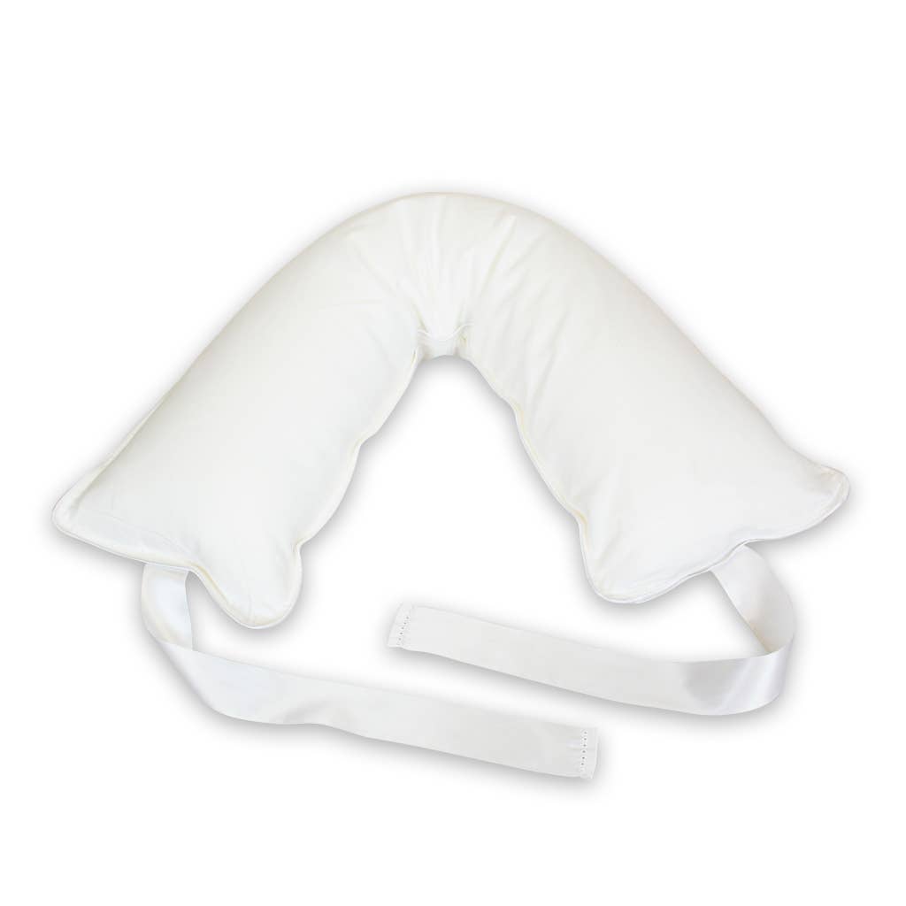 Jetsetter Heads Up Pillow in Down Alternative White