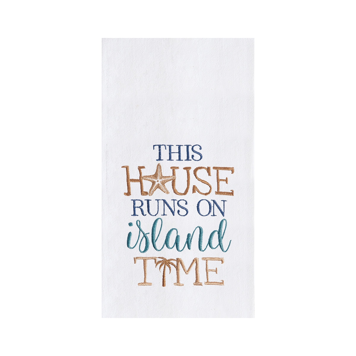House on Island Time Flour Sack Kitchen Towel