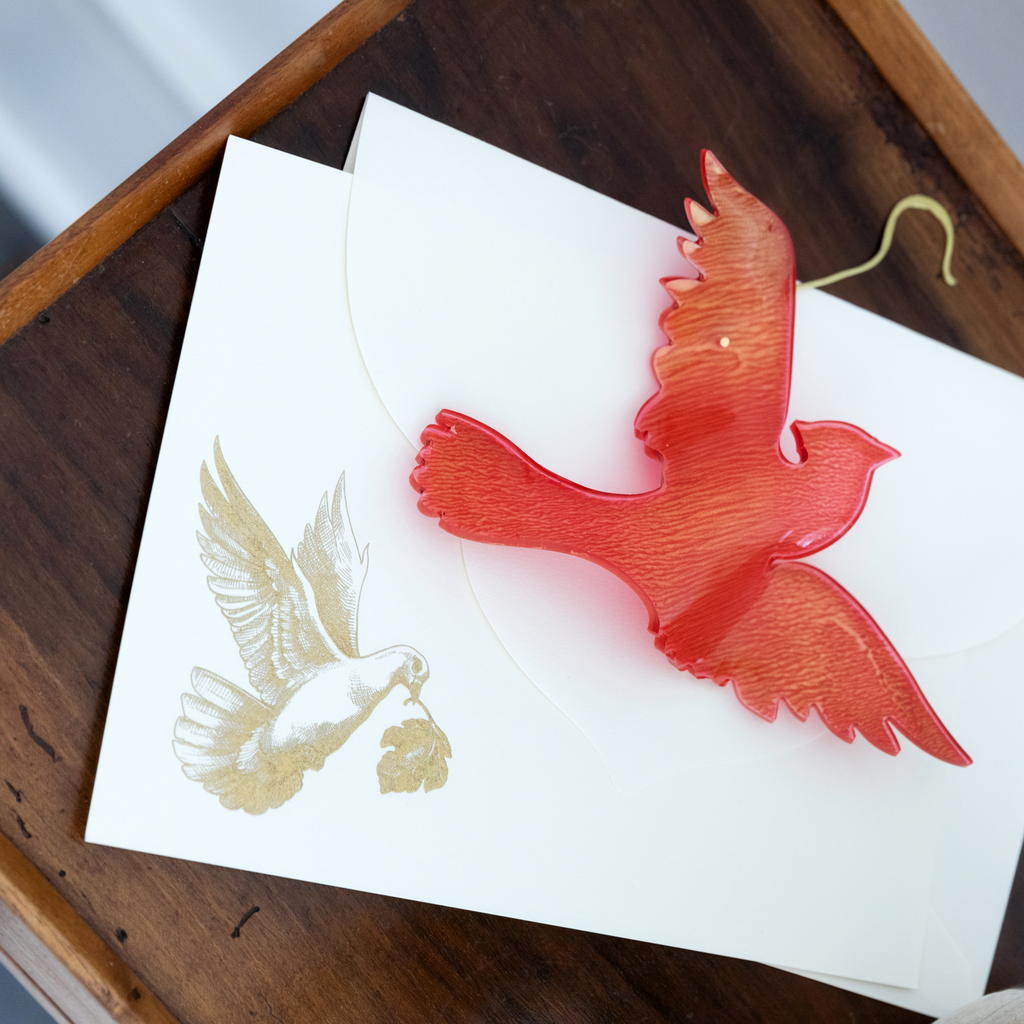 Acrylic Cardinal Ornament, Assorted Sizes