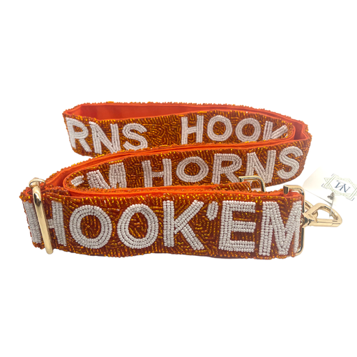 Hook 'Em Horns Beaded Strap