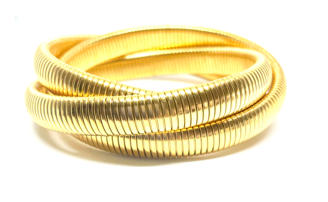 AC Gold Twisted Cobra Bracelet