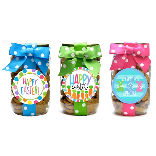 Happy Easter Chocolate Chip Cookies - 5 oz. Pint Jar