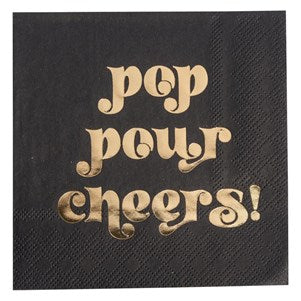 New Years Pop Cocktail Napkin 3Ply/20pk