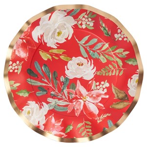Winter Blossom Foil Dinner Plate