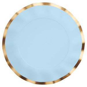 Wavy Dinner Plate Everyday Sky Blue/8pk