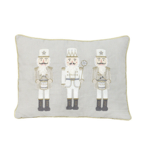 Nutcracker Lumbar Pillow White