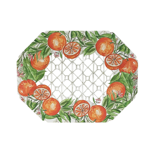 Oranges on Branches Paper Placemat